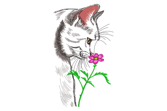 Cat with Flower: A Boutique Sweatshirt Design Review
