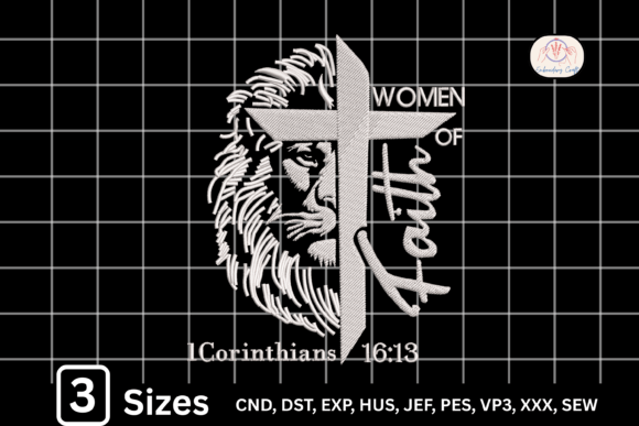 Lion Head Cross Women of Faith Embroidery Review