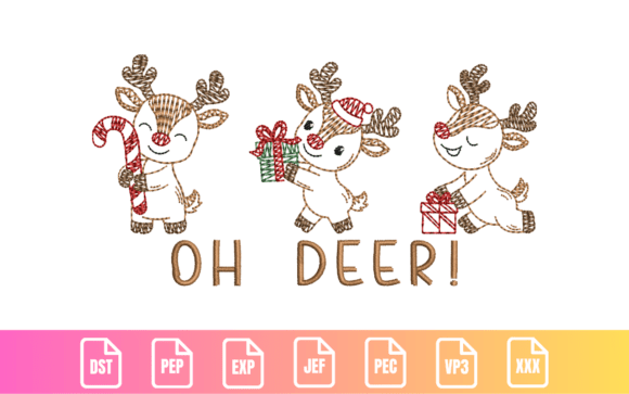 Playful Reindeer Trio: A Designer Review