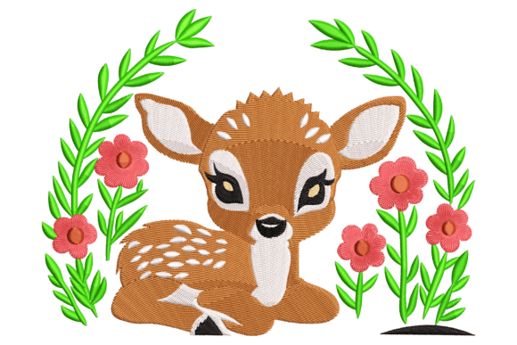 Review: Baby Deer Flower Embroidery Design