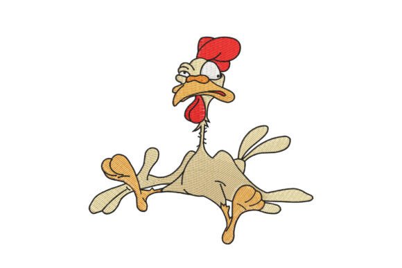 Reviewing the Cartoon Cockerel Embroidery Design