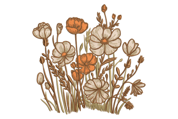 Rustic Wildflowers: A Seasonal Embroidery Design Review